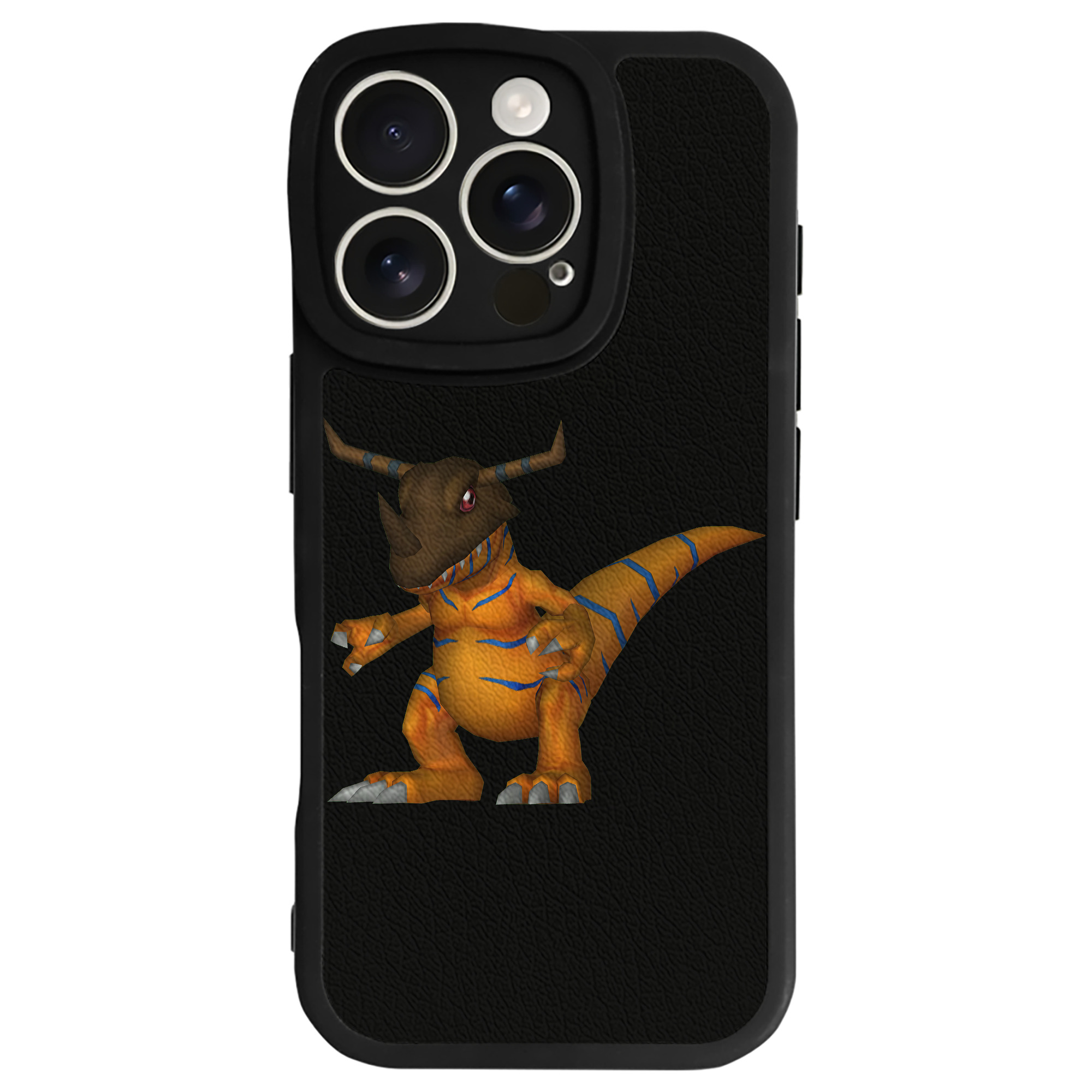 （画像用） Digimon デジタルモンスター/デジモン 【iPhone 16シリーズ対応】シリコンスマホケース（レザー調） 材質：シリコン